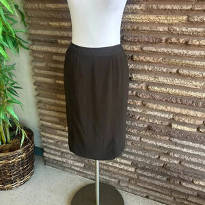 Doncaster Collection Brown Straight Pencil Skirt NWT Size 10